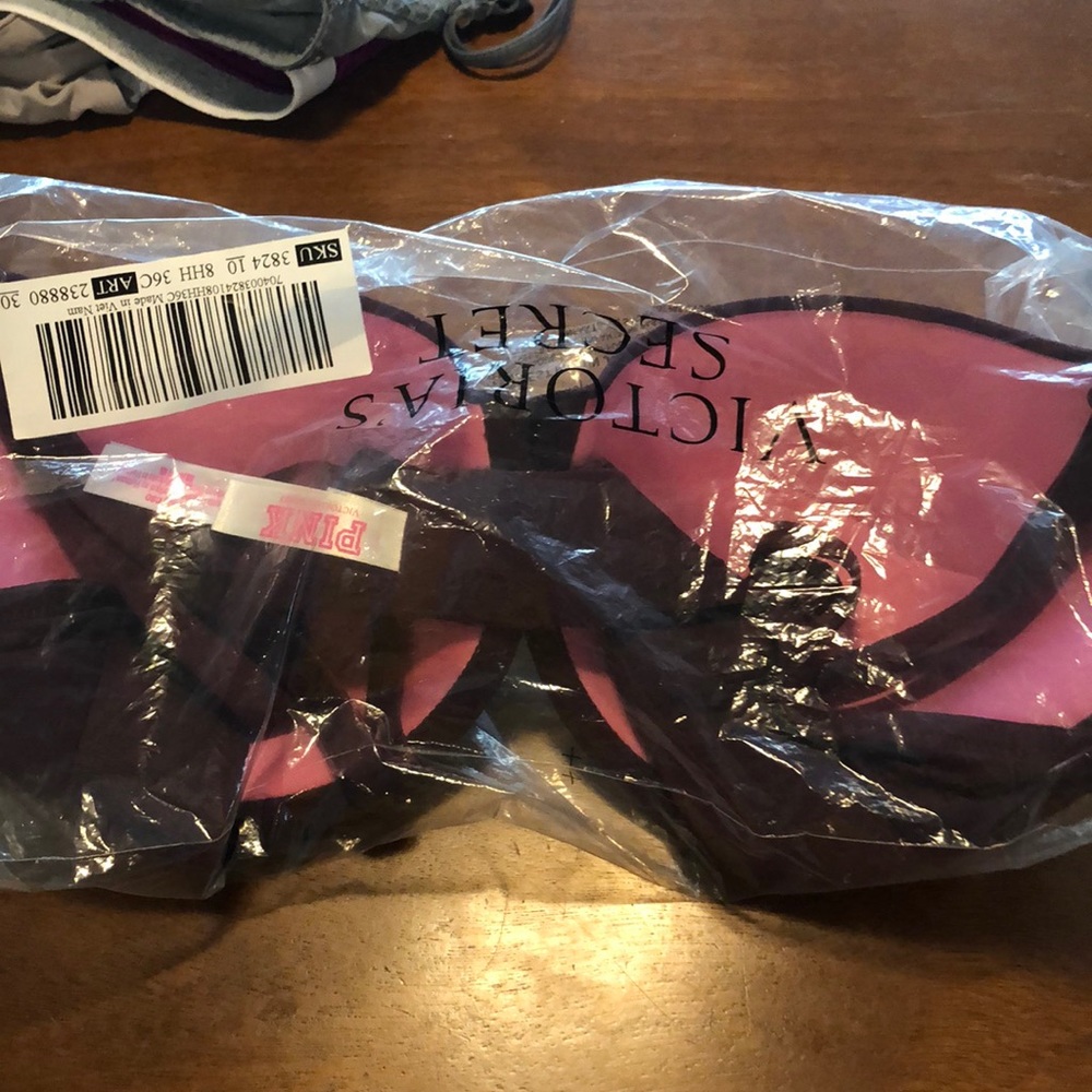 New in bag deep red Victoria’s Secret pink bra